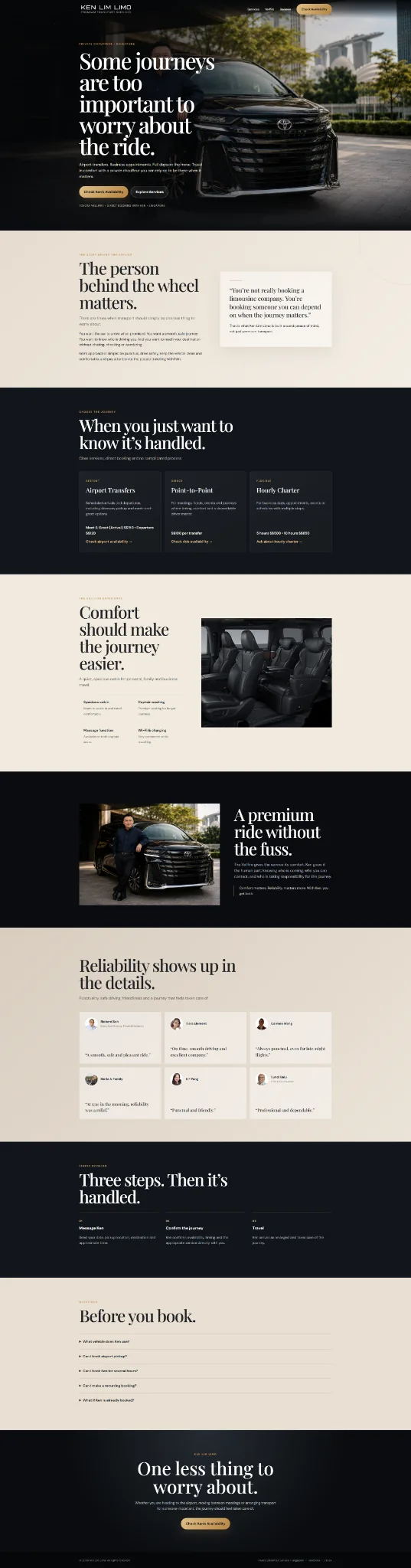 Ken Lim Limo website